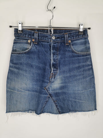 Minifalda LEVI´S 501 REWORKED Denim Oscuro / Talla 29" (talla 38)