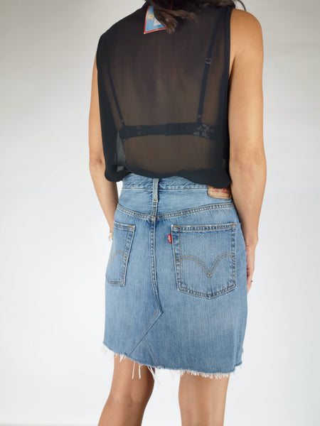 Minifalda LEVI´S 501 REWORKED Denim Medio / Talla 30" (talla entre 38-40)