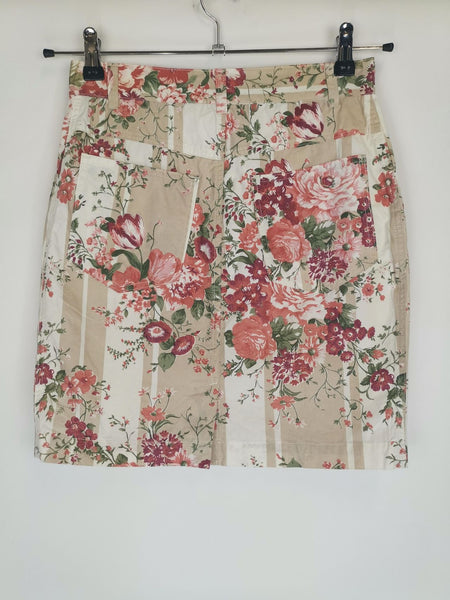 Minifalda Print Flowers / Talla S