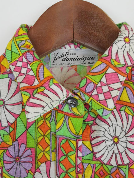 Blusa 70´s Flowers / Talla S